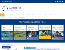 Tablet Screenshot of modena.co.za